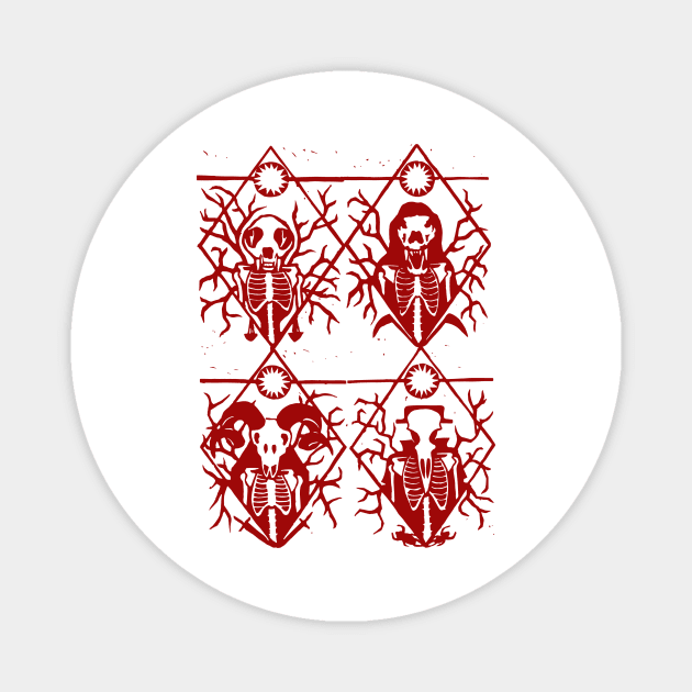 The Four Horsemen of the Apocalypse Magnet by AquaMockingbird